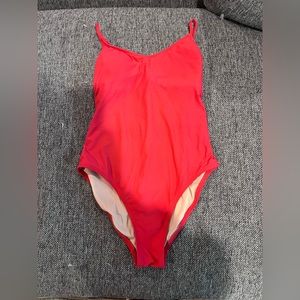 Cherry red J. Crew one piece swimsuit